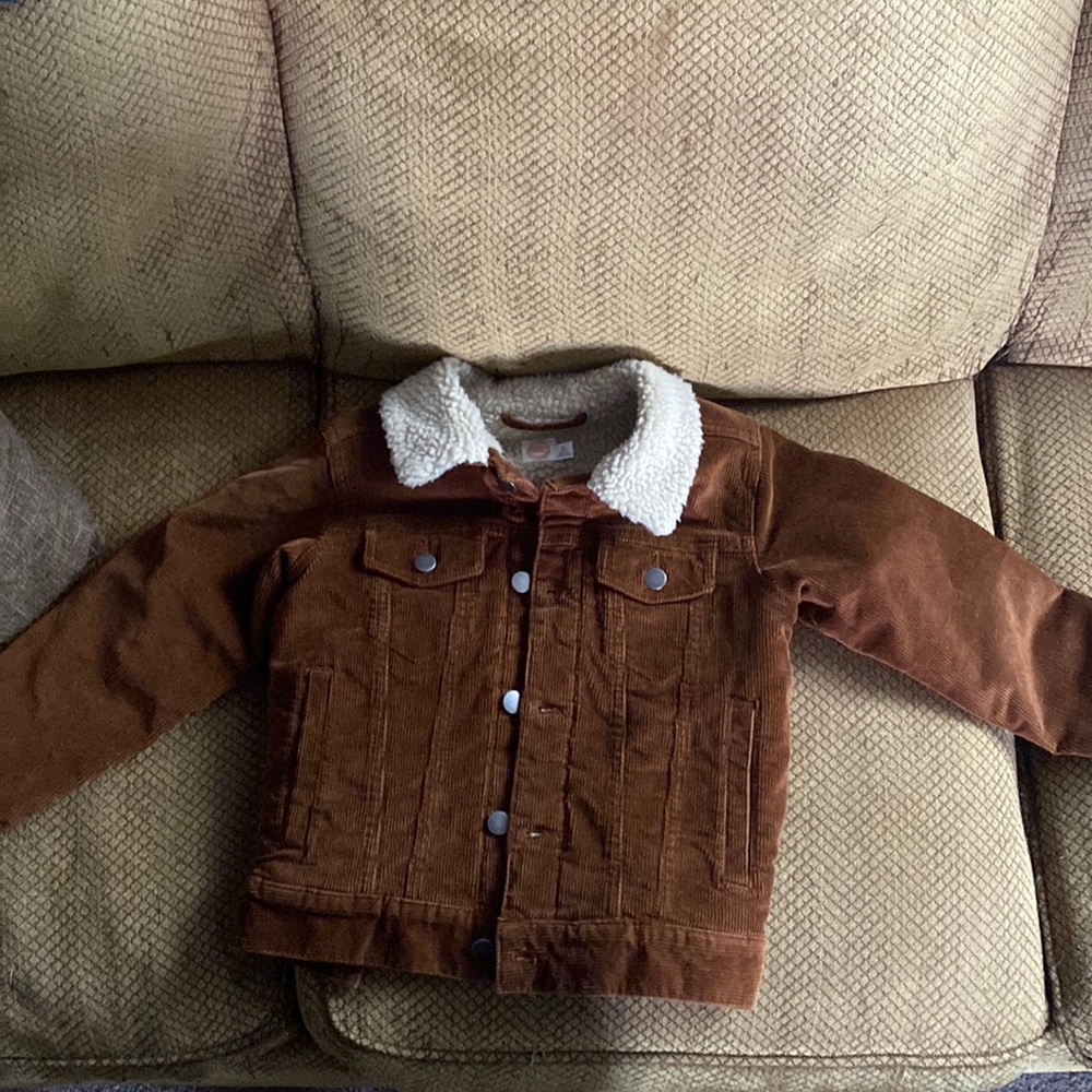 Camel corduroy, Sherpa lined jacket
